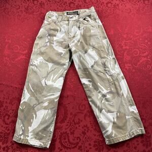 JNCO Jeans Cooper Carpenter Camo Straight 90s Youth 10 Skater Vintage Distressed